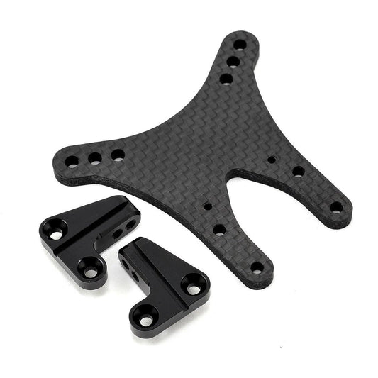 ST Racing Concepts DEX210 4mm Graphite Front Shock Tower (Black)