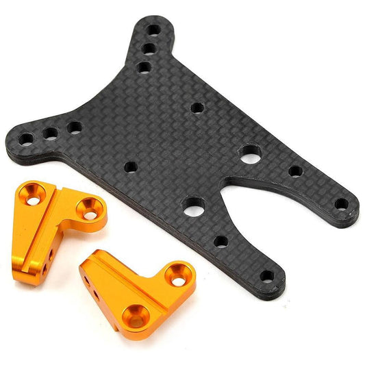 ST Racing Concepts 4mm Graphite Front Shock Tower w/Aluminum Standoff (Gold)