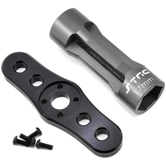 ST Racing Concepts 17mm Light Weight T-Handle Wheel Wrench (Black/Gun Metal)