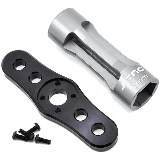 ST Racing Concepts 17mm Light Weight T-Handle Wheel Wrench (Black/Silver)