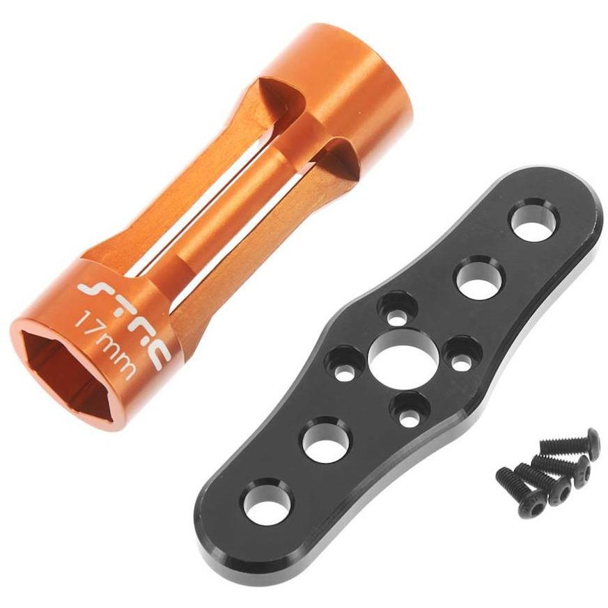 ST Racing Concepts STRA17BKO Aluminum Hex Nut Wrench 17mm Black/Orange