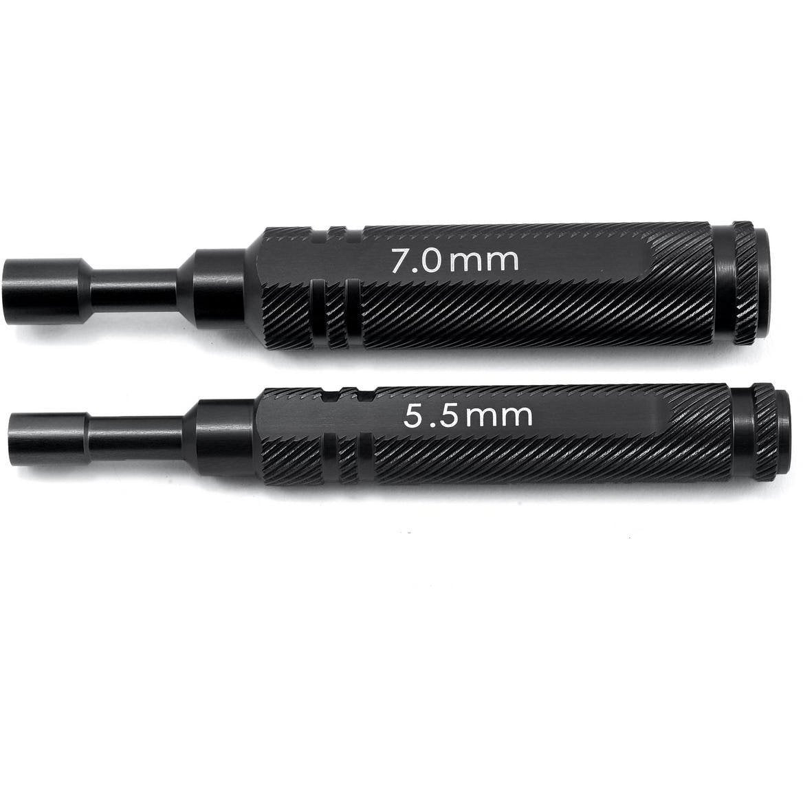 ST Racing Concepts Aluminum 1-Piece Metric Nut Driver Set (5.5mm/7.0mm) (Black)