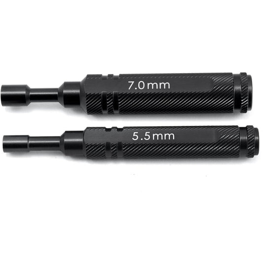ST Racing Concepts Aluminum 1-Piece Metric Nut Driver Set (5.5mm/7.0mm) (Black)