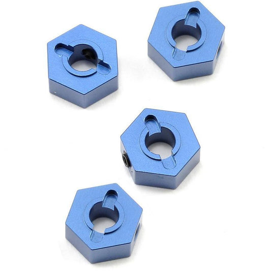 ST Racing Concepts 12mm Aluminum Hex Adapters (Blue) (4) (Slash 4x4)
