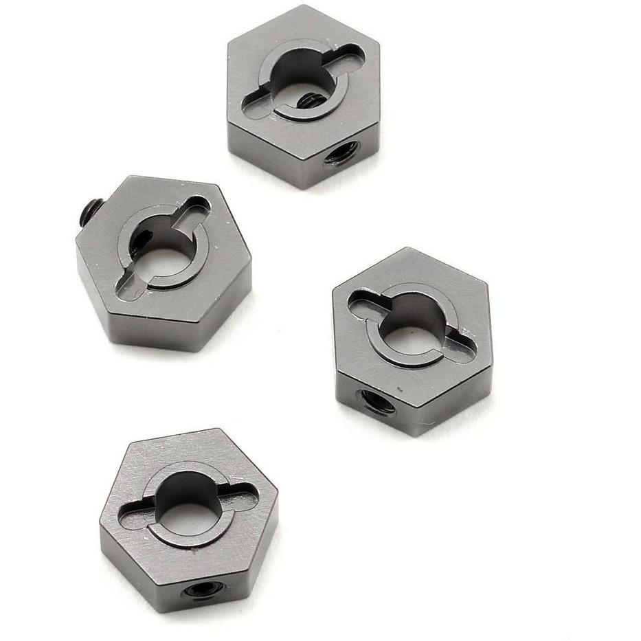 ST Racing Concepts 12mm Aluminum Hex Adapters (Gun Metal) (4) (Slash 4x4)