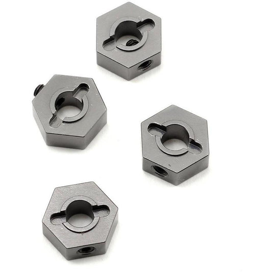ST Racing Concepts 12mm Aluminum Hex Adapters (Gun Metal) (4) (Slash 4x4)