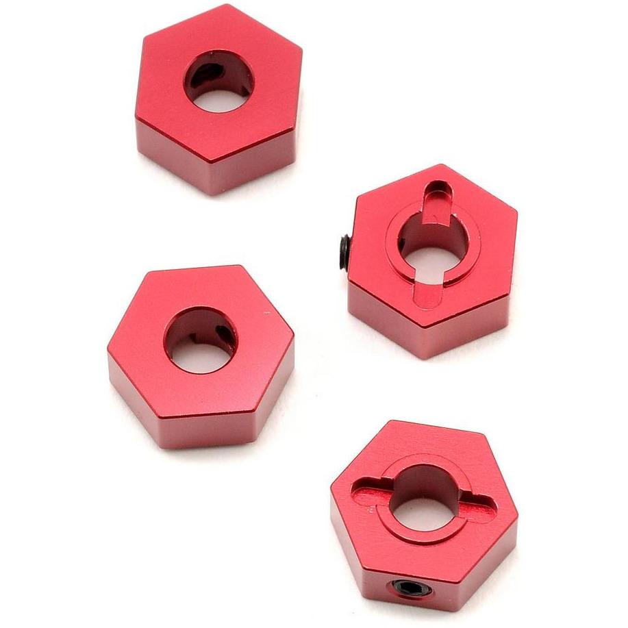 ST Racing Concepts 12mm Aluminum Hex Adapters (Red) (4) (Slash 4x4)