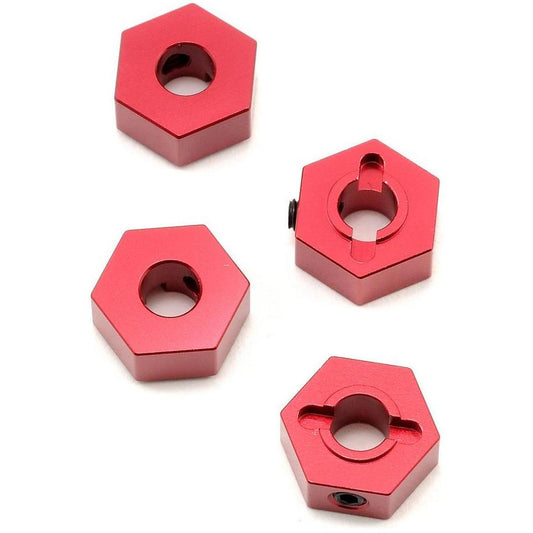 ST Racing Concepts 12mm Aluminum Hex Adapters (Red) (4) (Slash 4x4)
