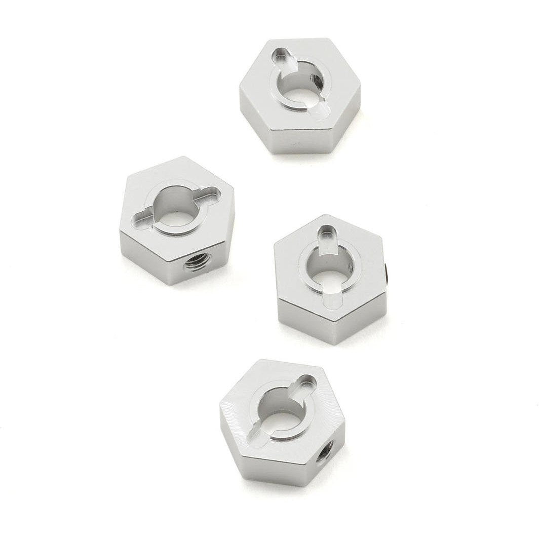 ST Racing Concepts 12mm Aluminum Hex Adapters (Silver) (4) (Slash 4x4)