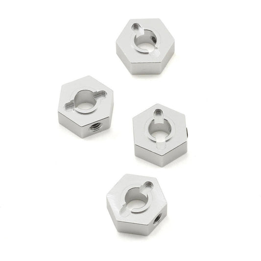 ST Racing Concepts 12mm Aluminum Hex Adapters (Silver) (4) (Slash 4x4)