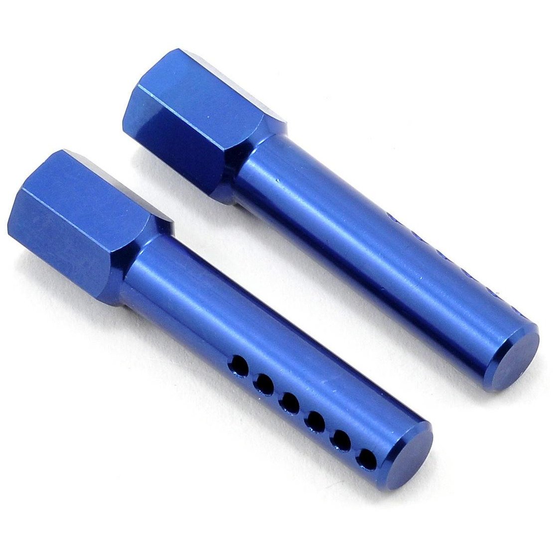 ST Racing Concepts Aluminum CNC Front Body Post Set (Blue) (2)