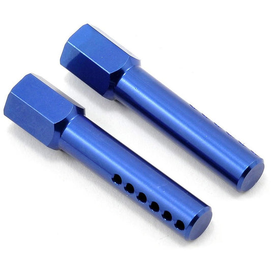 ST Racing Concepts Aluminum CNC Front Body Post Set (Blue) (2)