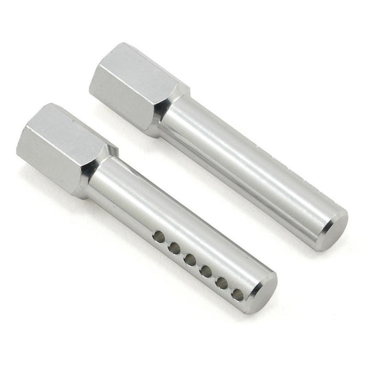 ST Racing Concepts Aluminum CNC Front Body Post Set (Silver) (2)