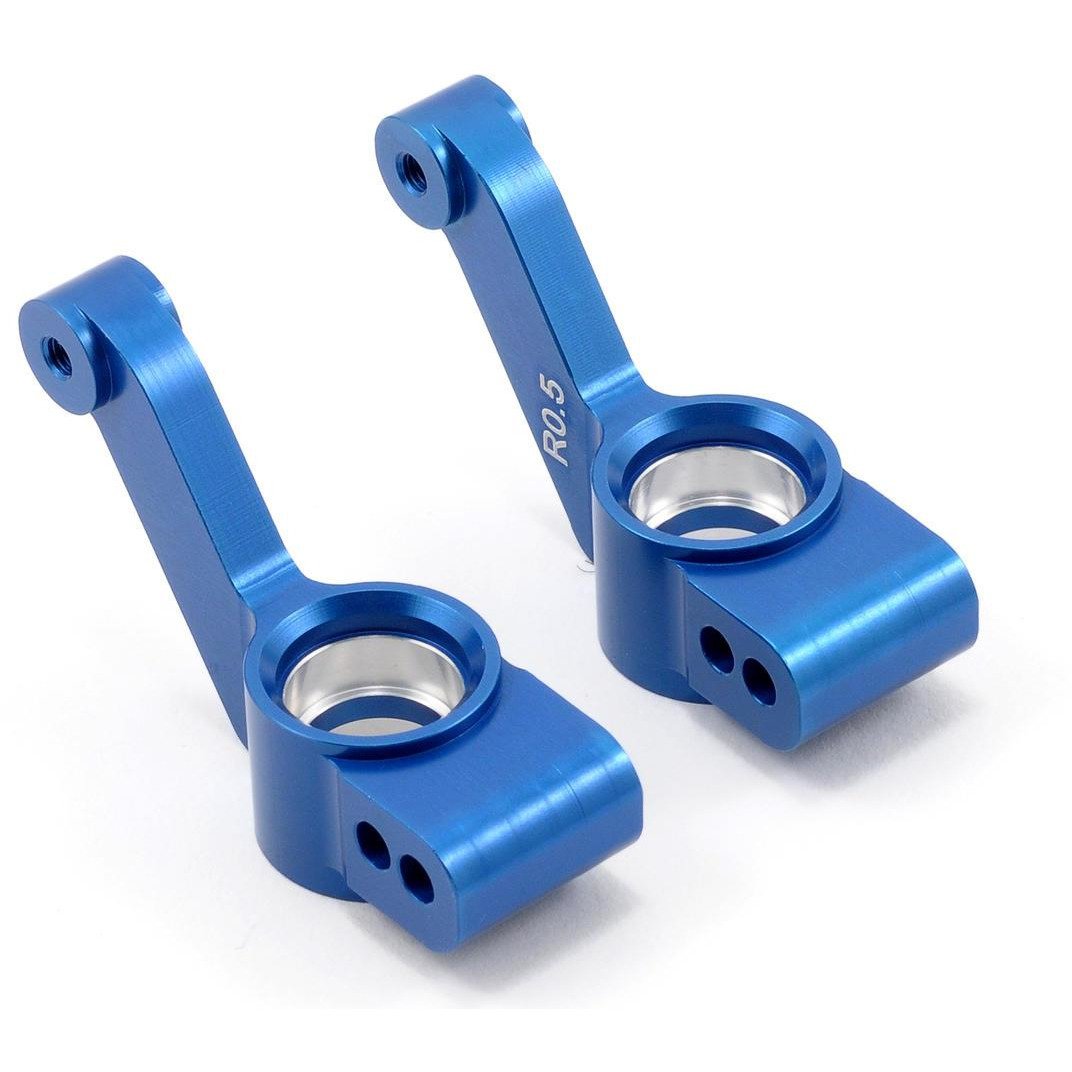 ST Racing Concepts 0.5° Aluminum Rear Hub Carriers (Blue) (2)