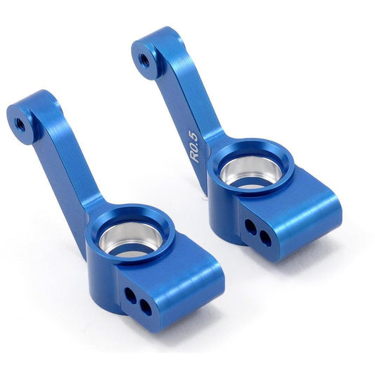ST Racing Concepts 0.5° Aluminum Rear Hub Carriers (Blue) (2)