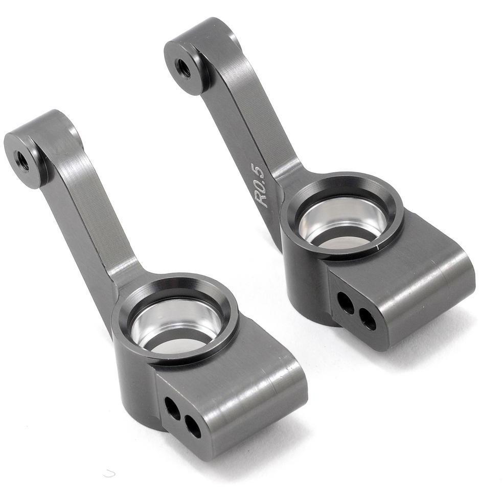 ST Racing Concepts 0.5° Aluminum Rear Hub Carriers (Gun Metal) (2)