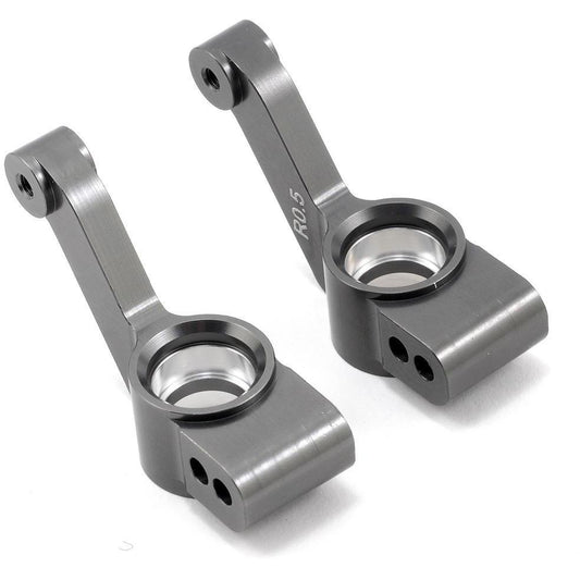 ST Racing Concepts 0.5° Aluminum Rear Hub Carriers (Gun Metal) (2)