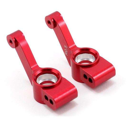 ST Racing Concepts 0.5° Aluminum Rear Hub Carriers (Red) (2)