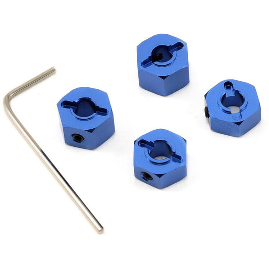 ST Racing Concepts 12mm Aluminum "Lock Pin Style" Wheel Hex Set (Blue) (4)