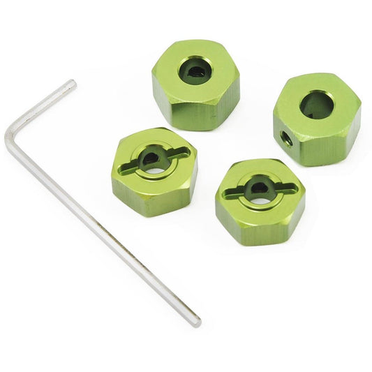 ST Racing Concepts 12mm Aluminum "Lock Pin Style" Wheel Hex (Green)