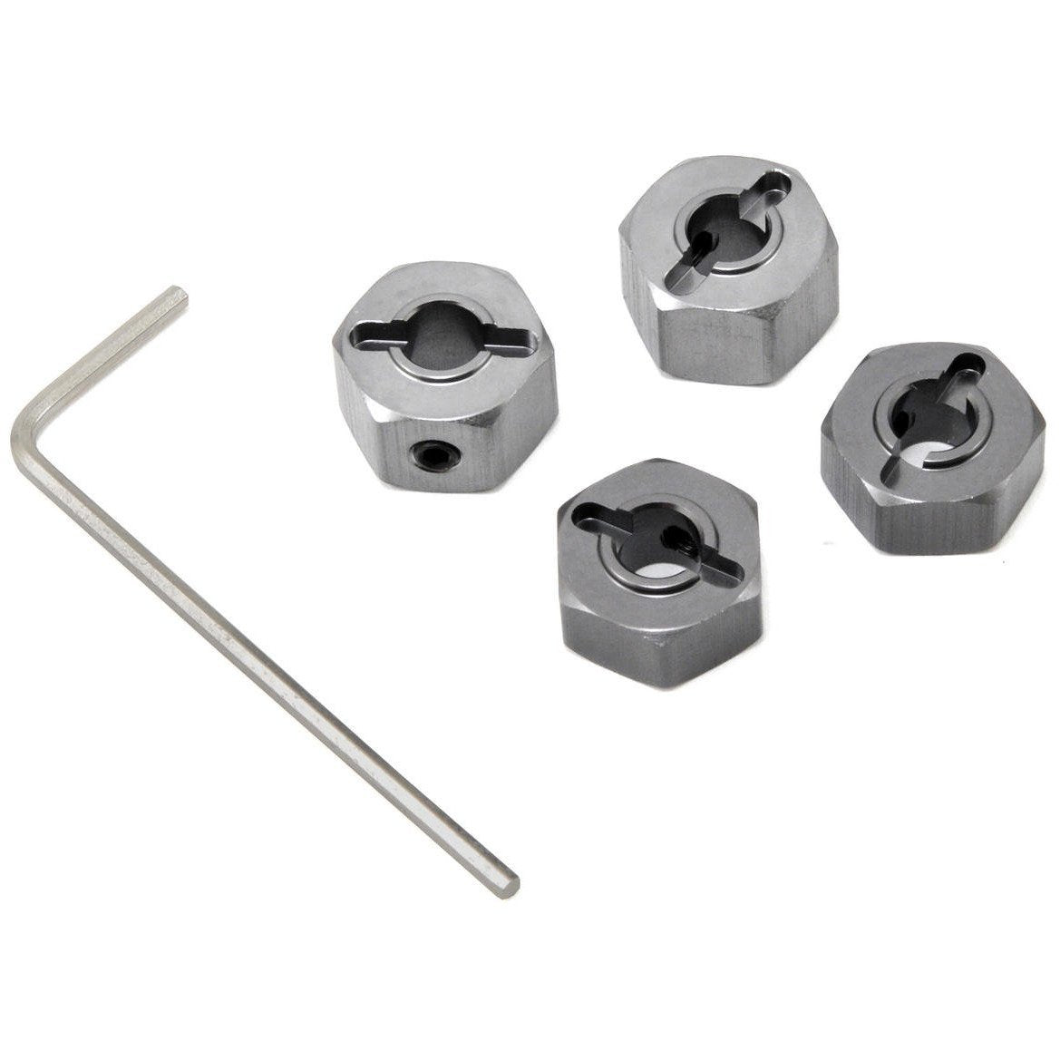 ST Racing Concepts 12mm Aluminum "Lock Pin Style" Wheel Hex Set (Gun Metal) (4)