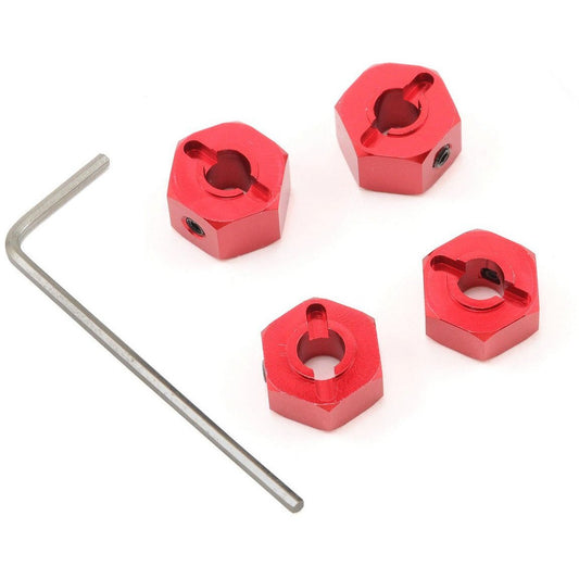 ST Racing Concepts 12mm Aluminum "Lock Pin Style" Wheel Hex Set (Red) (4)