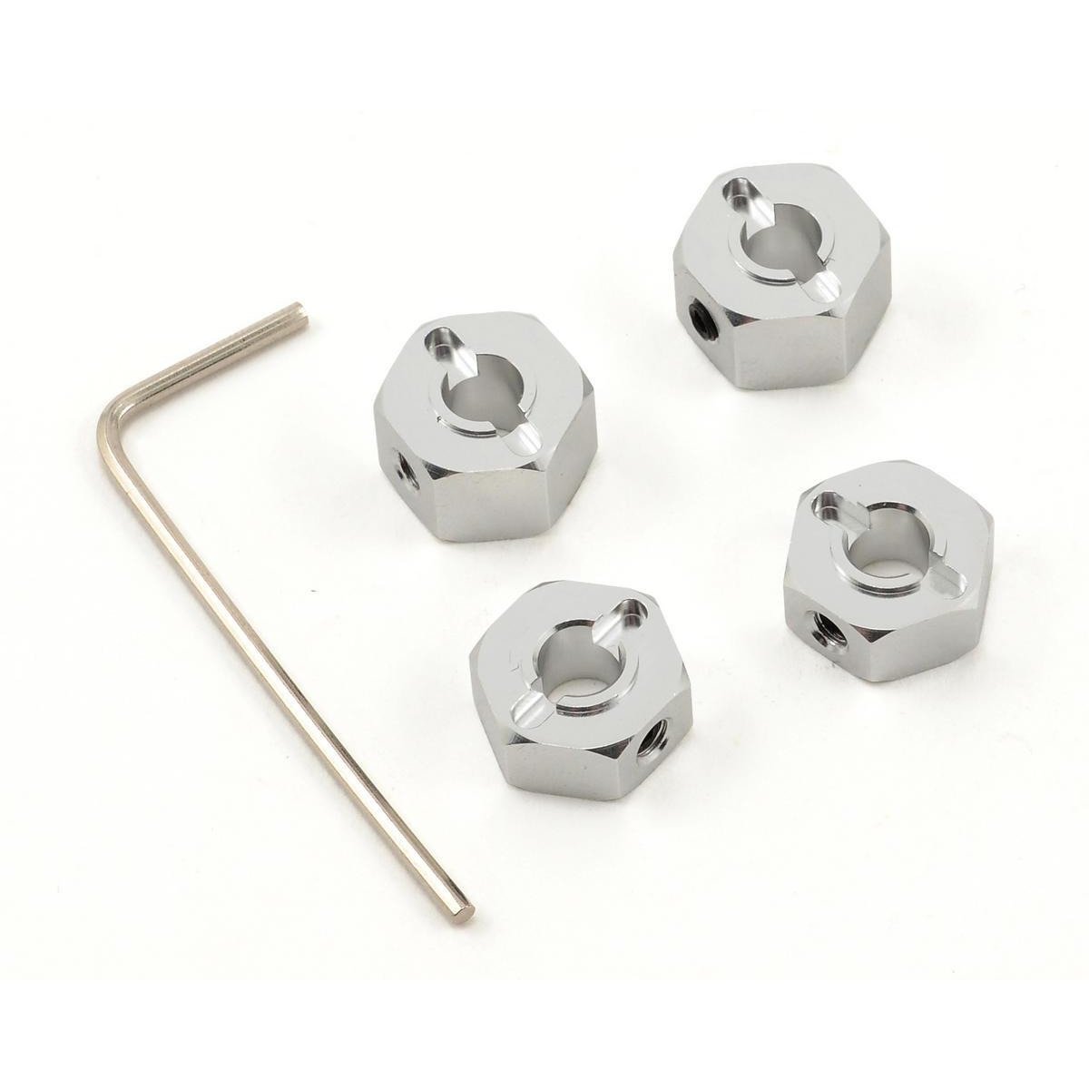 ST Racing Concepts 12mm Aluminum "Lock Pin Style" Wheel Hex Set (Silver) (4)