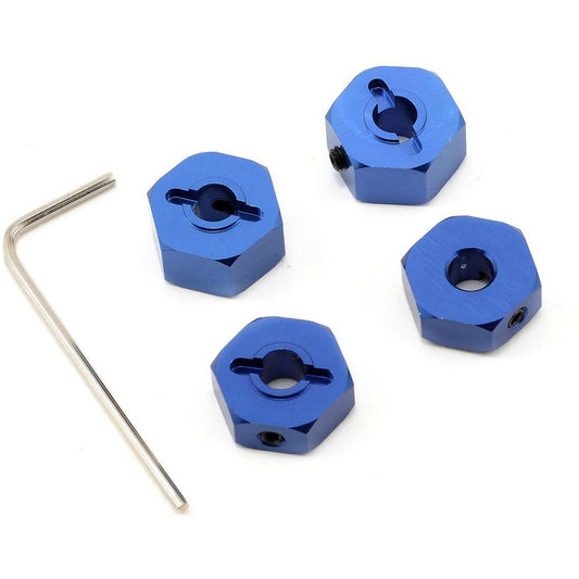 ST Racing Concepts 14mm Aluminum Wheel Hex (Blue) (4)