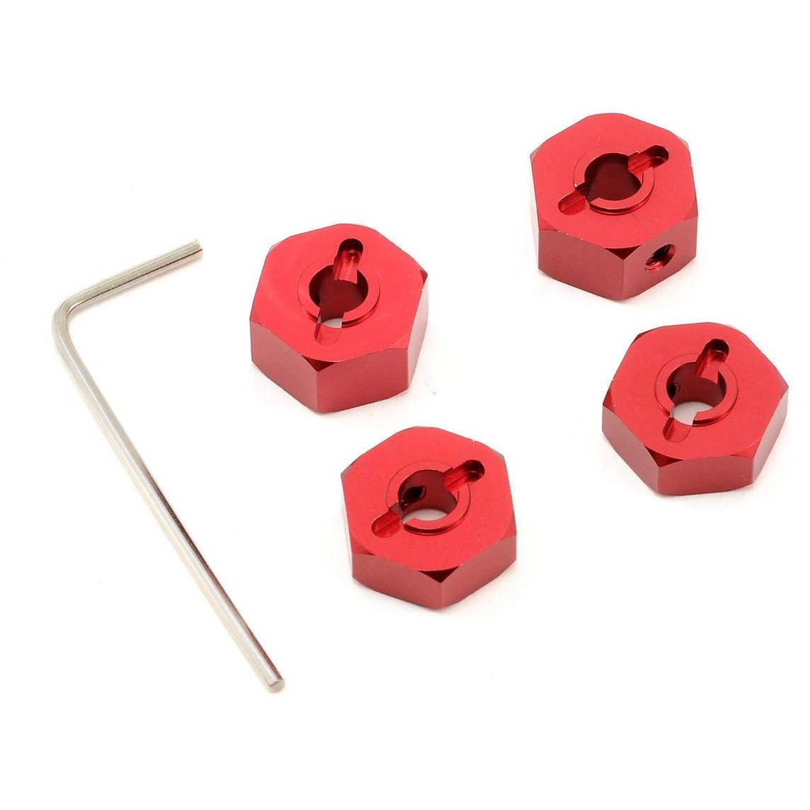 ST Racing Concepts 14mm Aluminum Wheel Hex (Red) (4)