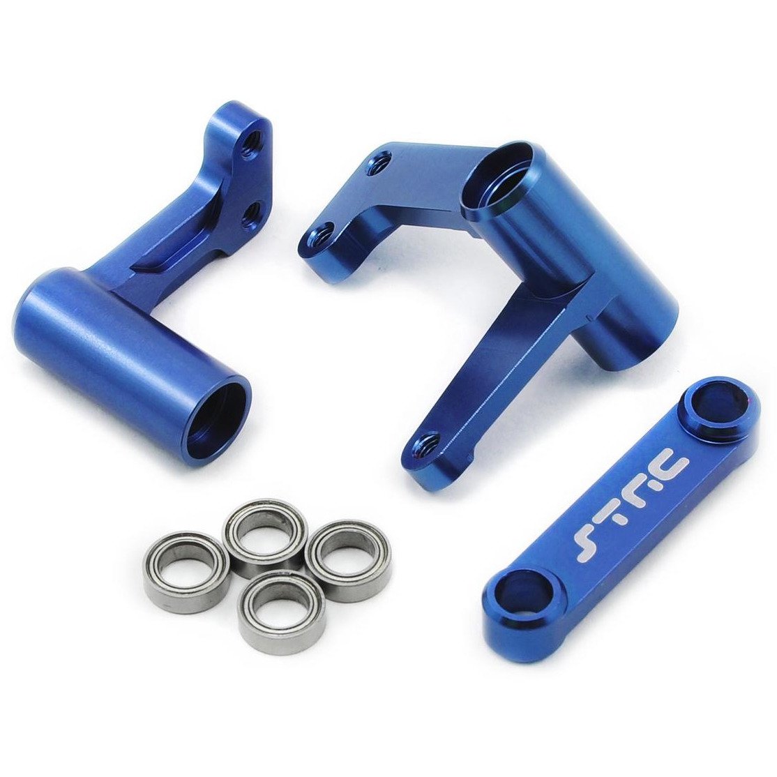 ST Racing Concepts Aluminum Steering Bellcrank Set (w/bearings) (Blue)