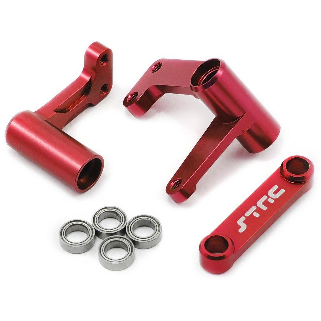 ST Racing Concepts Aluminum Steering Bellcrank System w/Bearings (Red)