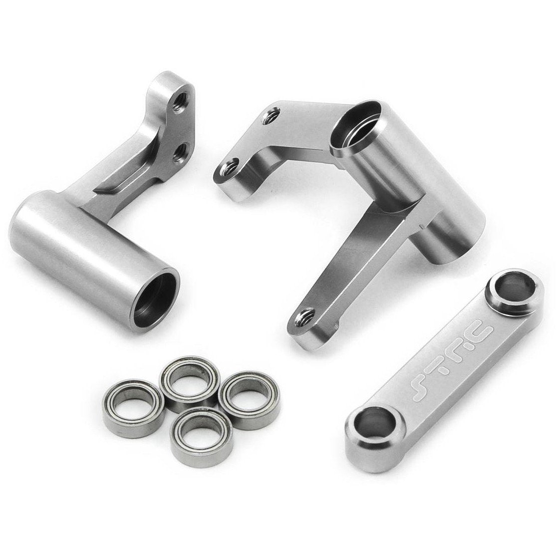 ST Racing Concepts Aluminum Steering Bellcrank Set (w/bearings) (Silver)