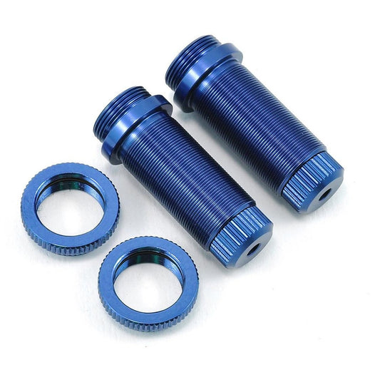 ST Racing Concepts Aluminum Threaded Front Shock Body Set (Blue) (2) (Slash)