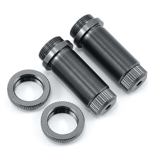 ST Racing Concepts Aluminum Threaded Front Shock Body (Gun Metal) (2) (Slash)