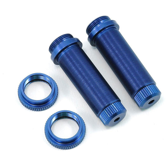 ST Racing Concepts Aluminum Threaded Rear Shock Body Set (Blue) (2) (Slash)