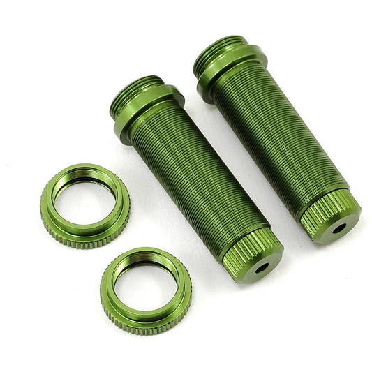 ST Racing Concepts Aluminum Threaded Rear Shock Body Set (Green) (2) (Slash)