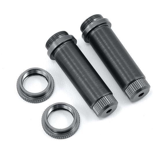 ST Racing Concepts Aluminum Threaded Rear Shock Body Set (Gun Metal) (2) (Slash)