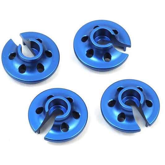 ST Racing Concepts Traxxas 4Tec 2.0 Aluminum Lower Shock Retainers (4) (Blue)