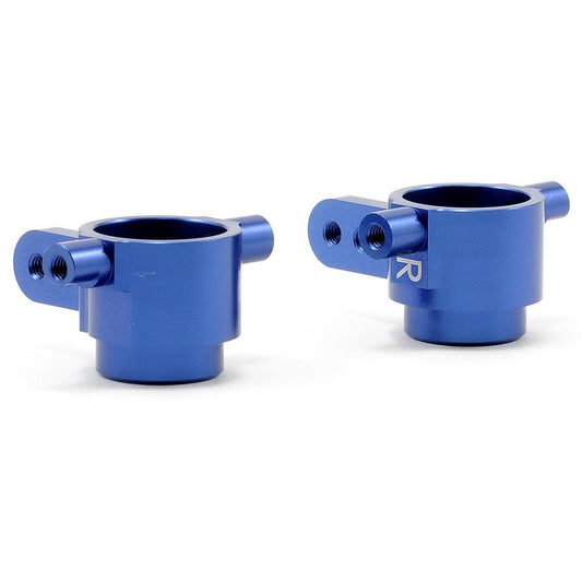 ST Racing Concepts Aluminum Front Steering Knuckles (Blue) (Slash 4x4)