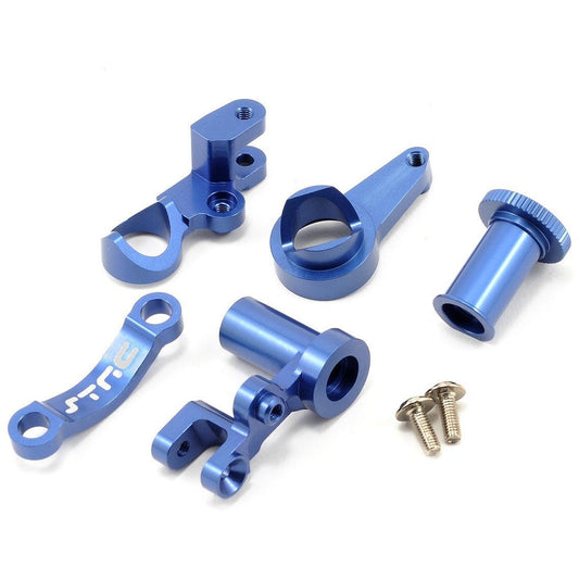 ST Racing Concepts HD Aluminum Steering Bellcrank Set (Blue) (Slash 4x4)