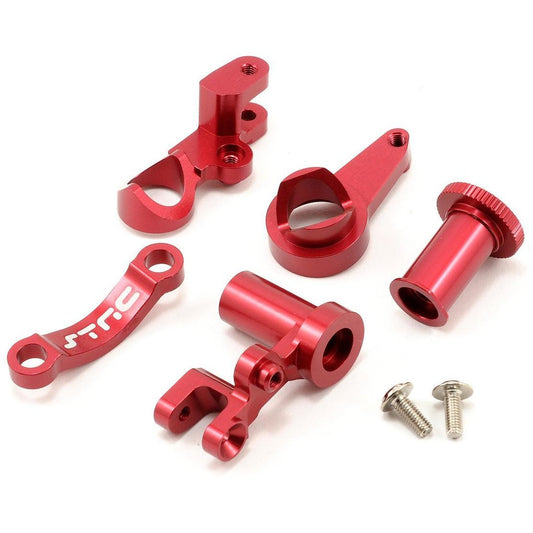 ST Racing Concepts HD Aluminum Steering Bellcrank Set (Red) (Slash 4x4)