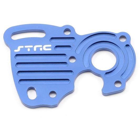 ST Racing Concepts Aluminum Finned Heat Sink Motor Plate (Blue)