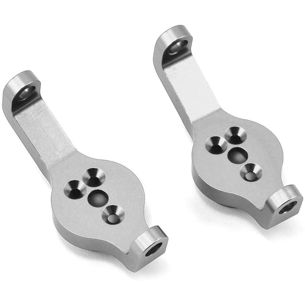 ST Racing Concepts Aluminum TRX-4 Front Axle Caster Block Set (Silver)