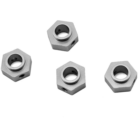 ST Racing Concepts Traxxas TRX-4 Aluminum Wheel Hex Adapters (4) (Silver)