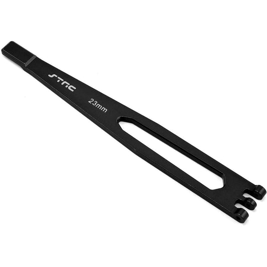 ST Racing Concepts Aluminum TRX-4 Battery Hold Down Plate (Black)