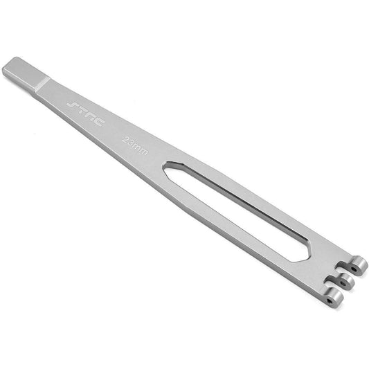 ST Racing Concepts Aluminum TRX-4 Battery Hold Down Plate (Silver)