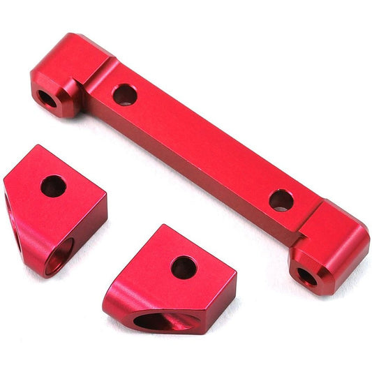 ST Racing Concepts Traxxas 4Tec 2.0 Aluminum Front Hinge Pin Blocks (Red)