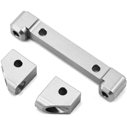 ST Racing Concepts Traxxas 4Tec 2.0 Aluminum Front Hinge Pin Blocks (Silver)
