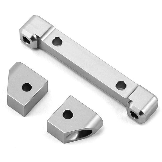 ST Racing Concepts Traxxas 4Tec 2.0 Aluminum Rear Hinge Pin Blocks (Silver)