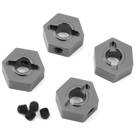 ST Racing Concepts Traxxas 4Tec 2.0 Aluminum Hex Adapters (4) (Gun Metal)